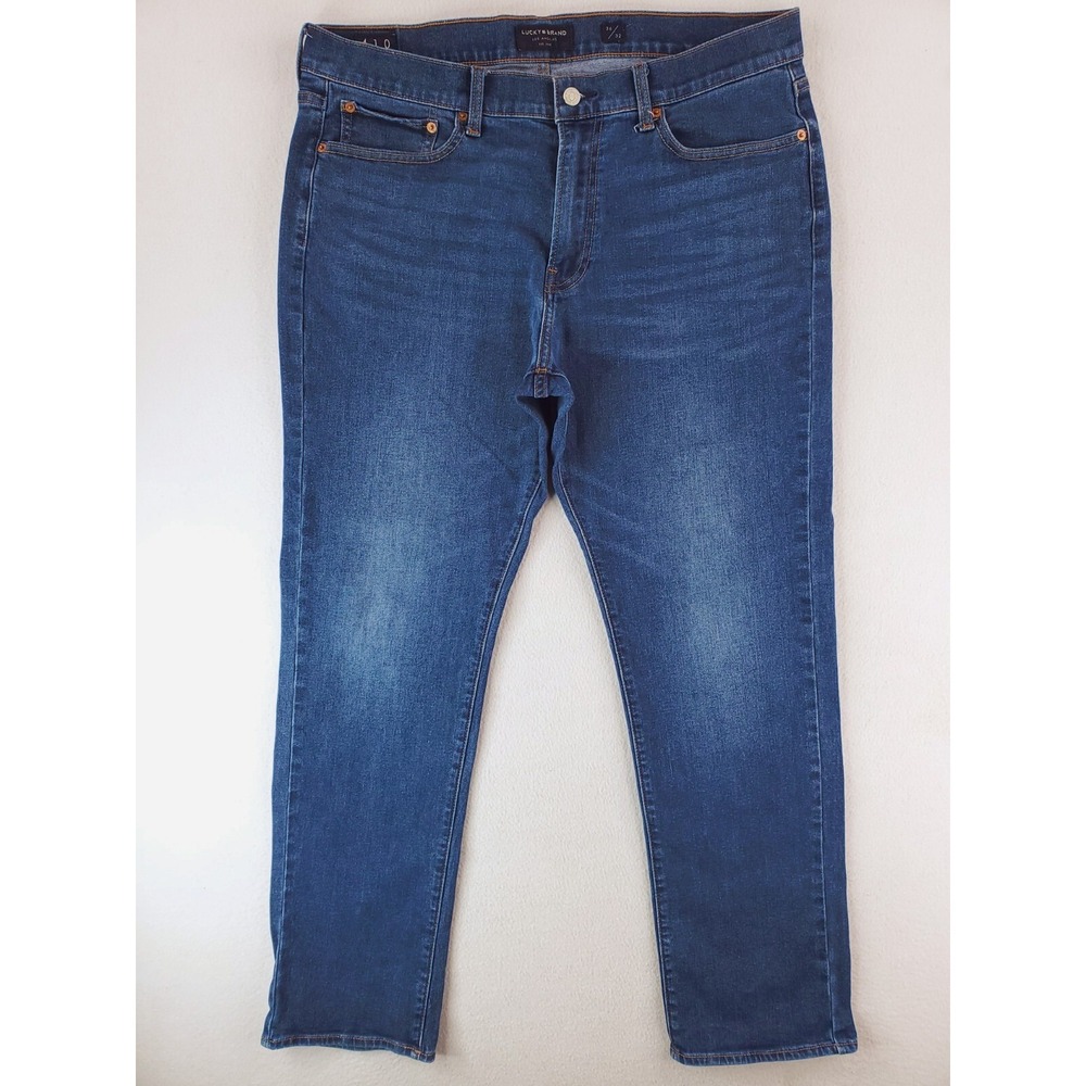 Lucky Brand Jeans Mens 36x32 Blue 410 Athletic Slim‎ Stretch Denim Medium Wash